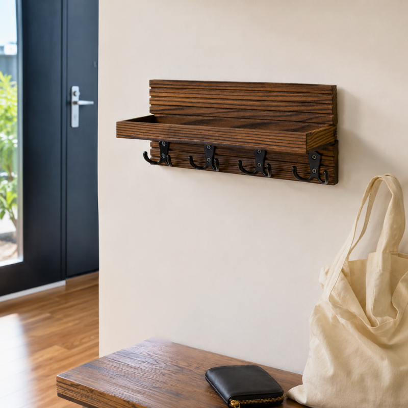 NeatNook™ DropZone Wall Key Shelf