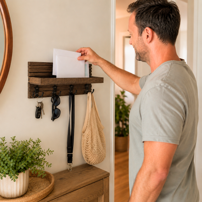 NeatNook™ DropZone Wall Key Shelf